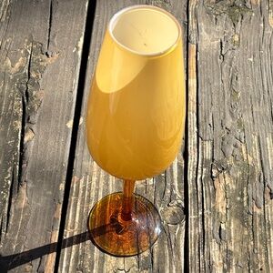 MCM 11" tall Italian Empoli glass vessel